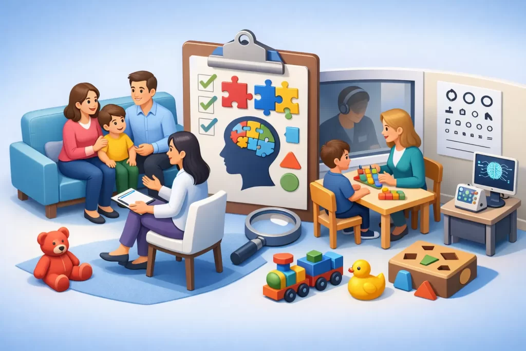 Guía de evaluación de autismo para familias